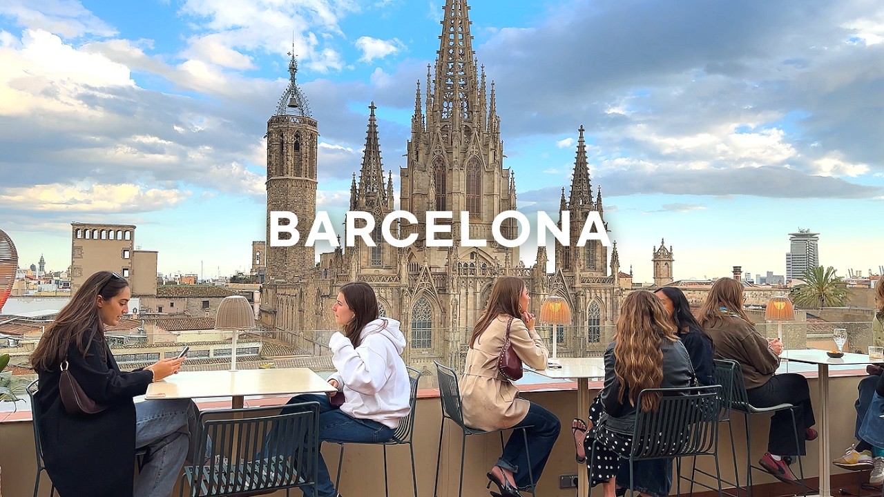[4K]🇪🇸 Barcelona Walk 2025: Рамбла, Готический квартал, рынок Бокерия и лучшие местные рестораны🩷👍