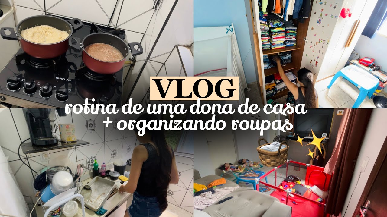 ROTINA DE UMA DONA DE CASA | ORGANIZANDO GUARDA ROUPA | Mãe de 3 | Monique Moraes 