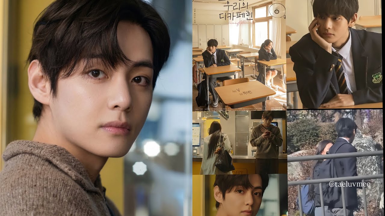 This is how close Taehyung is to his co-star  in the short film 'That Night, Our Decaf'