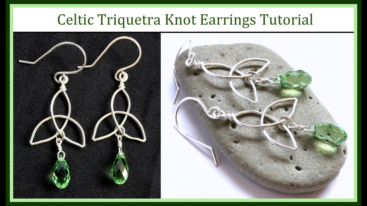 Easy Jewelry Tutorial : How to Make a Celtic Knot Charm & Trinity Knot Earrings : Wire Wrapped