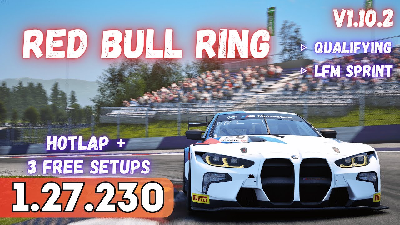 BMW M4 GT3 | RED BULL RING 1.27.2 | HOTLAP + FREE SETUP | ACC v1.10