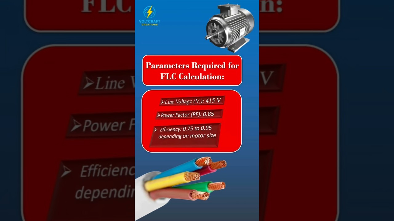 Three Phase Motor Full Load Current Cable Size Guide Motor VS Cable Selection