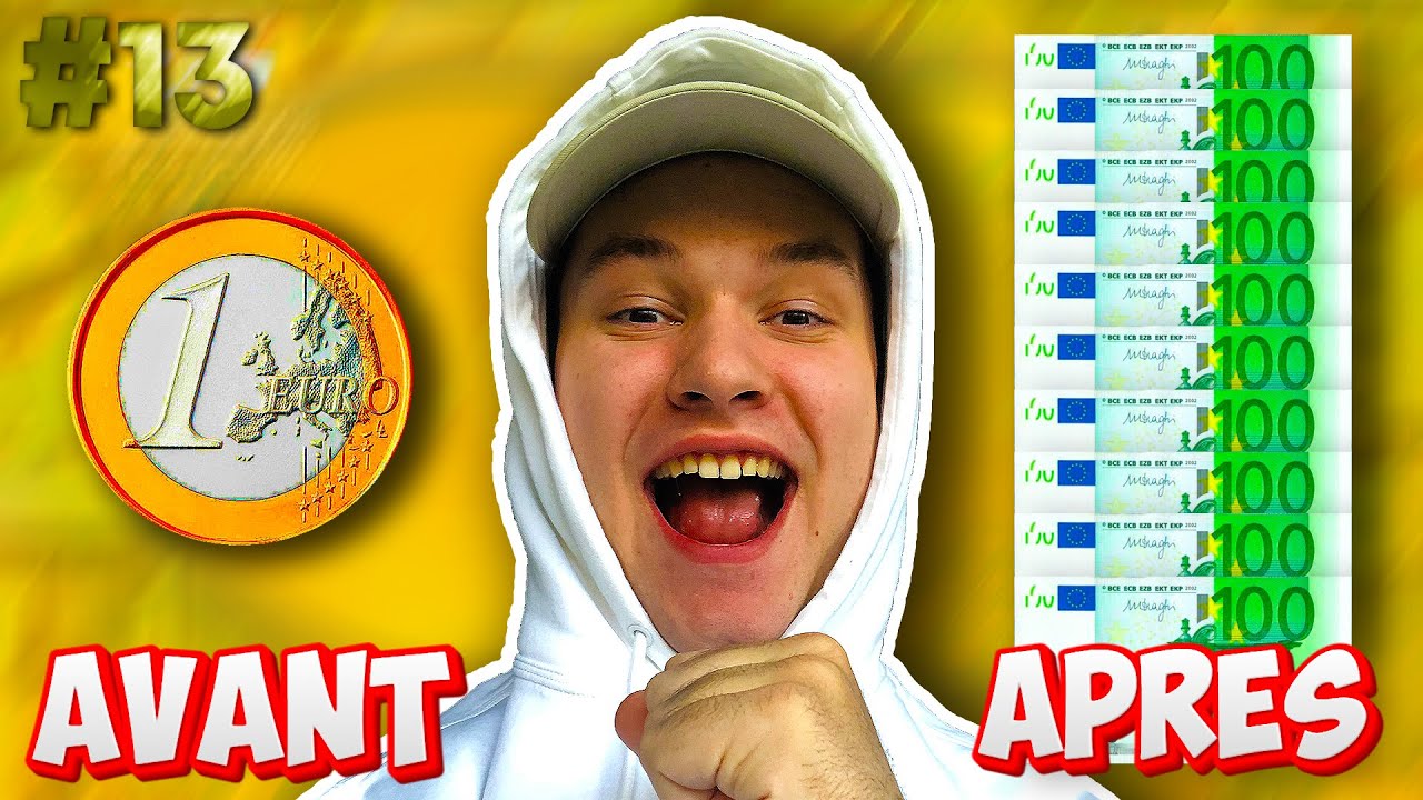 J'AI GAGNÉ 1000€ AU POKER AVEC 1€ SEULEMENT ! (1€ to 1K€) #13