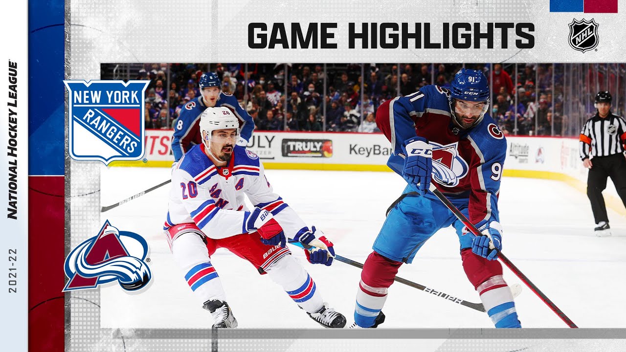 Rangers @ Avalanche 12/14/21 | NHL Highlights