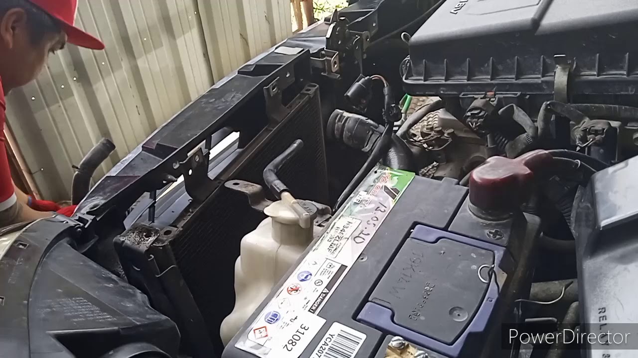 proses tukar radiator Myvi lg best..ada senang sikit buka  dari Viva..jom belajar #kitasokongkita