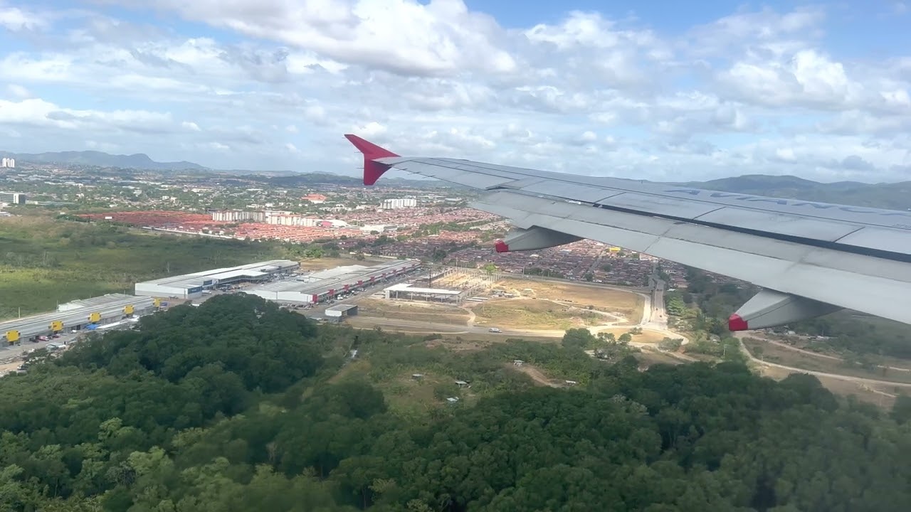 [4K] Aterrizaje 🇵🇦Ciudad de Panamá, Aeropuerto Int. Tocumen en Avianca AV58 desde Bogotá