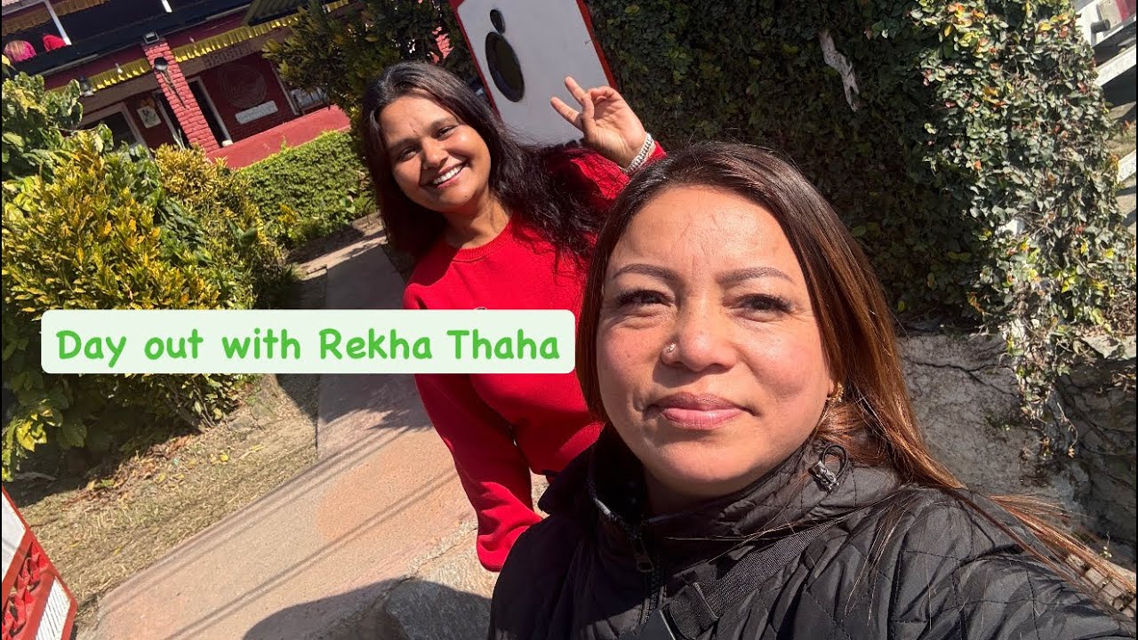 Day out with childhood friend#pokhara # lake side 
