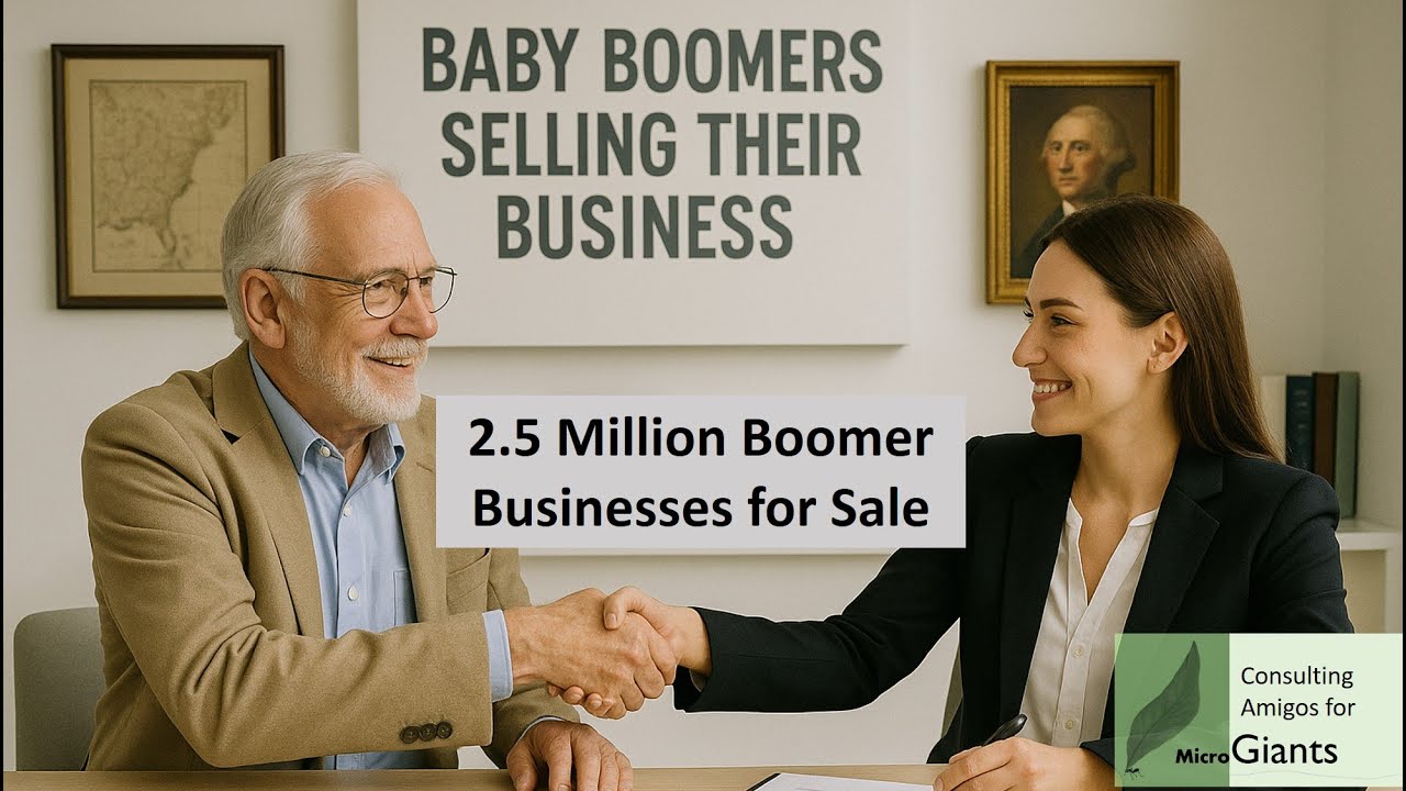 Experts discuss Baby Boomer selling and closing their businesses. Huge opportunity for young owners.