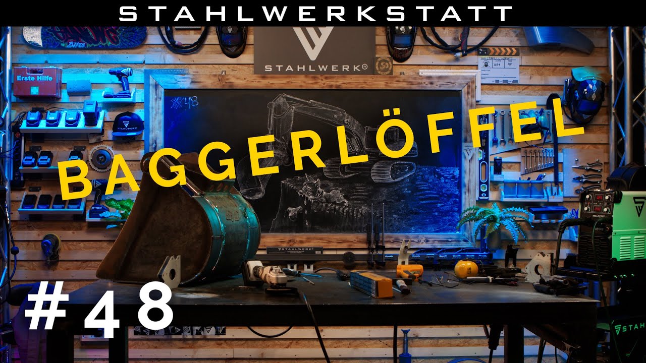 DIY - STAHLWERK - Reparaturschweißung - Baggerlöffel S355J Landmaschine - MAG - MMA - Plasma