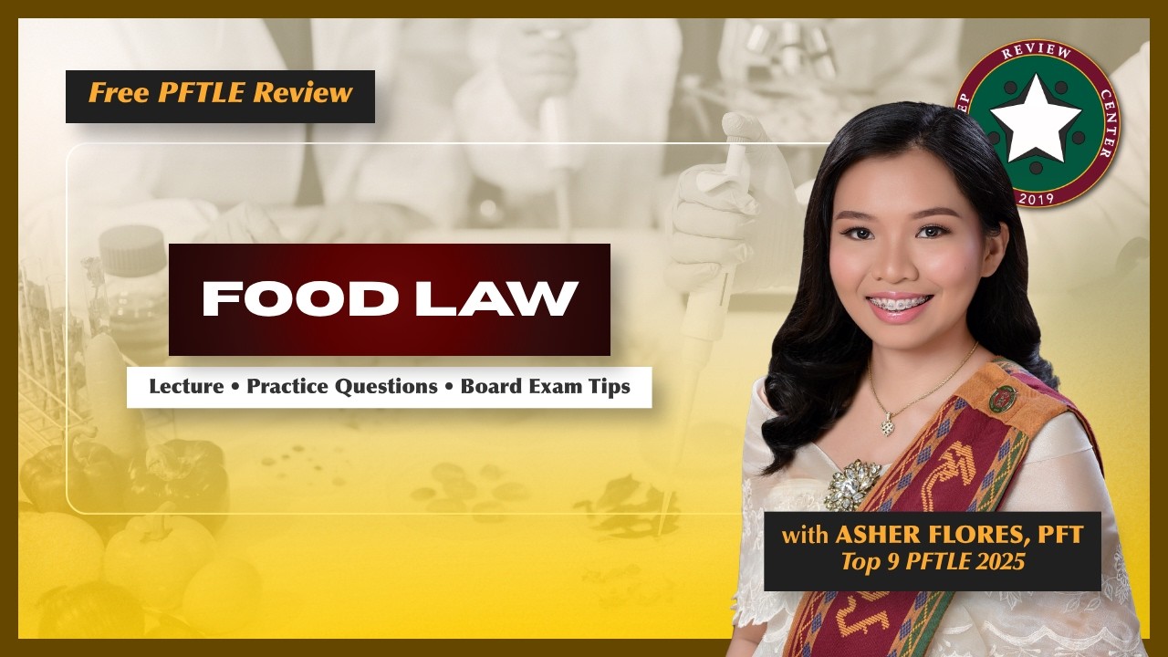 [PFTLE] Food Law | Free PFTLE 2026 Review | Upstep Review Center