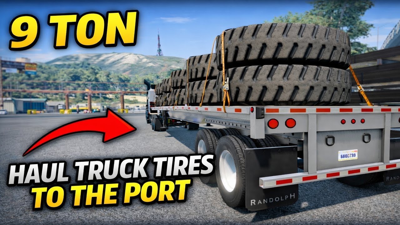 BeamNG.Drive Freeroam: West Coast, USA - 9T Truck to the Port