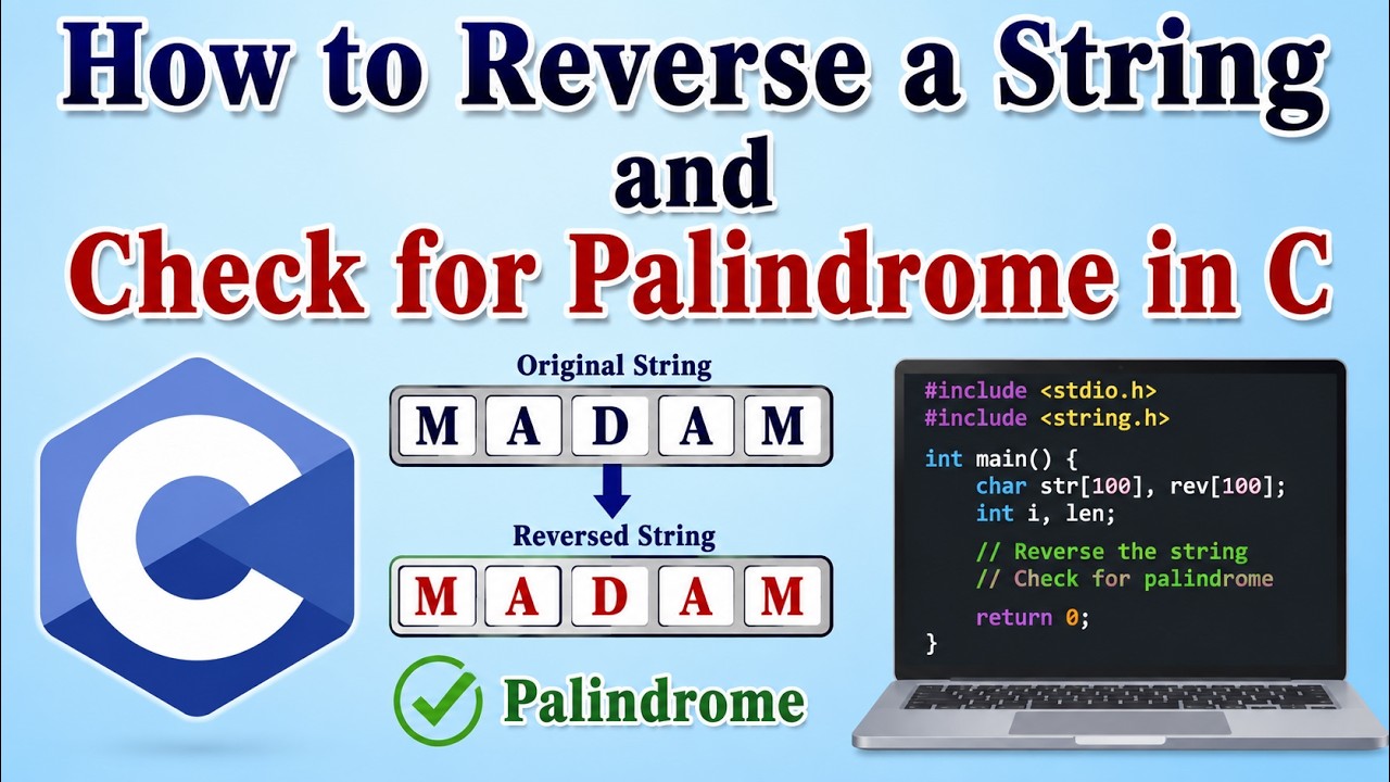 How to  Reverse a string and check for palindrome