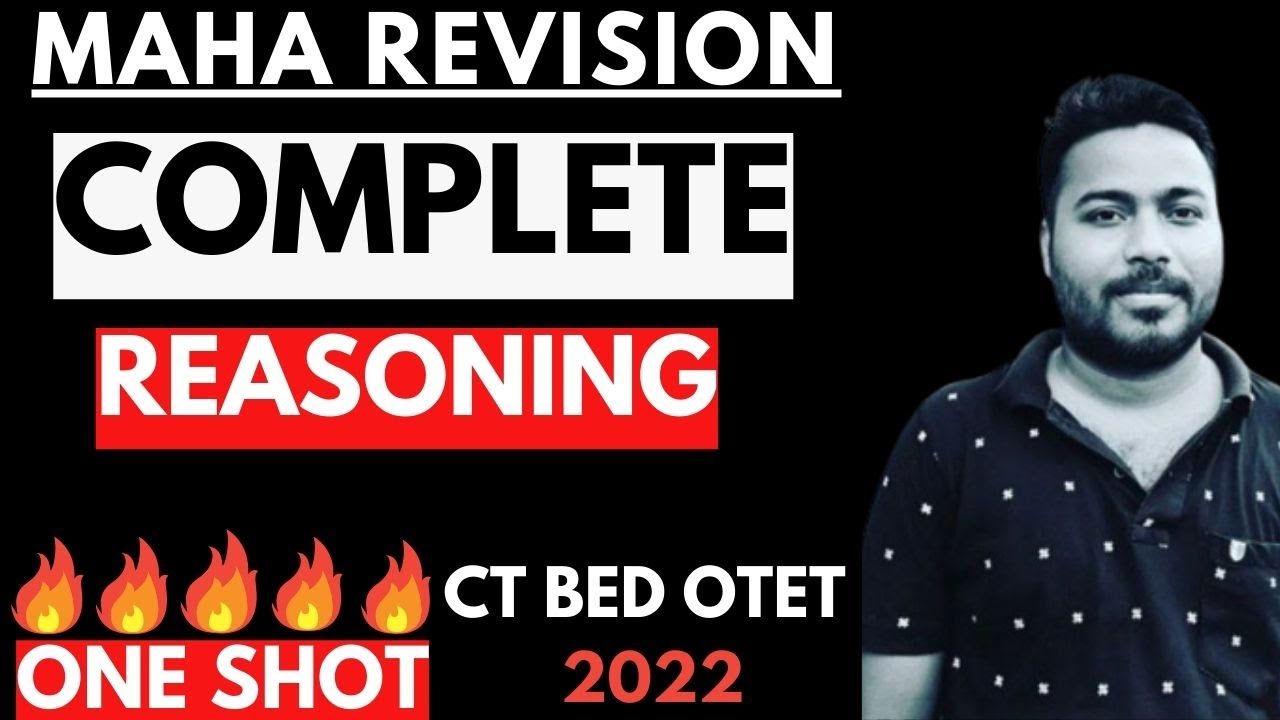 BED CT OTET CHT EXAM 2022 I REASONING FULL COVERAGE IONE SHOT IBY LAXMIDHAR SIR REASONING FULL COVER