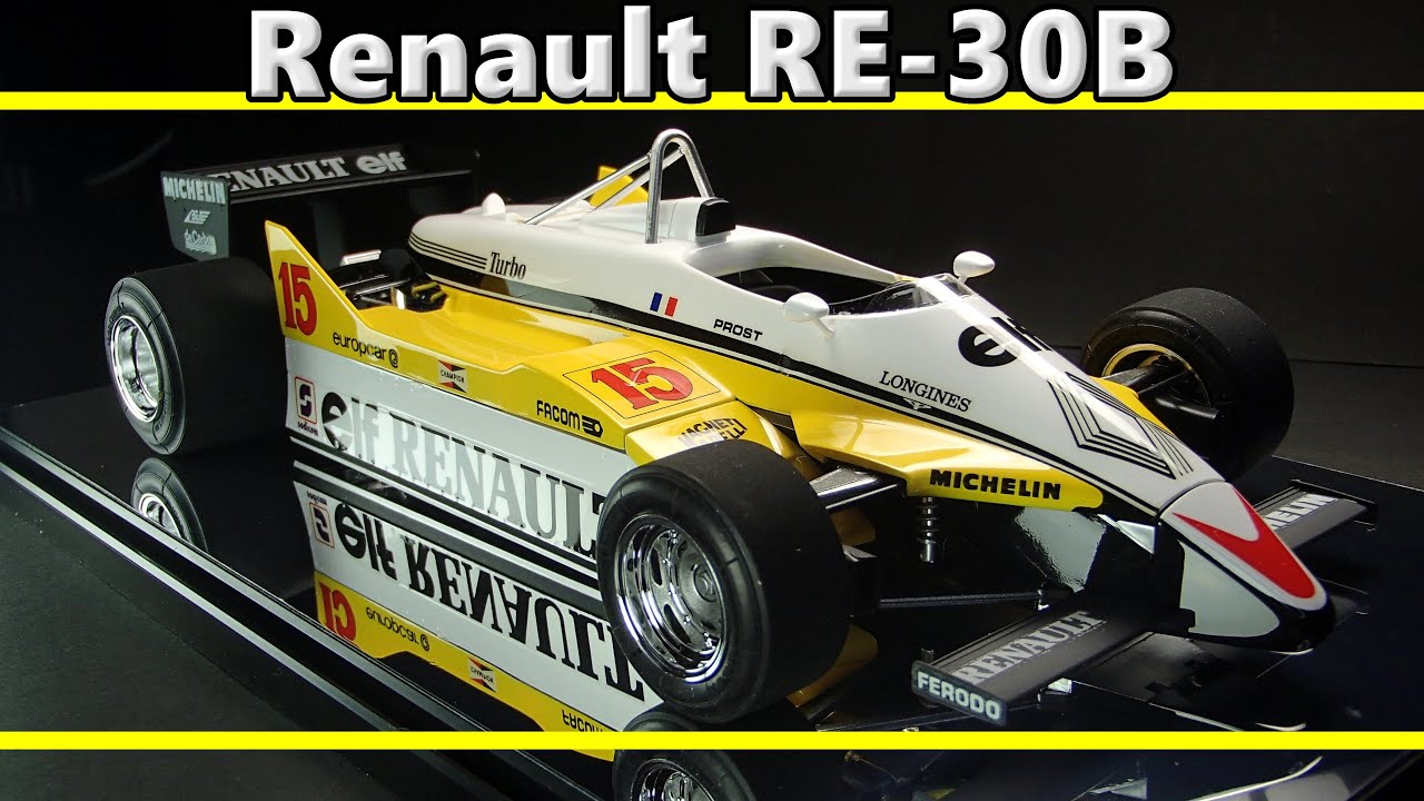 RENAULT RE-30B TURBO / TAMIYA 1/20 Formula1 / Scale Model / Alain Prost / Rene Arnoux / F1