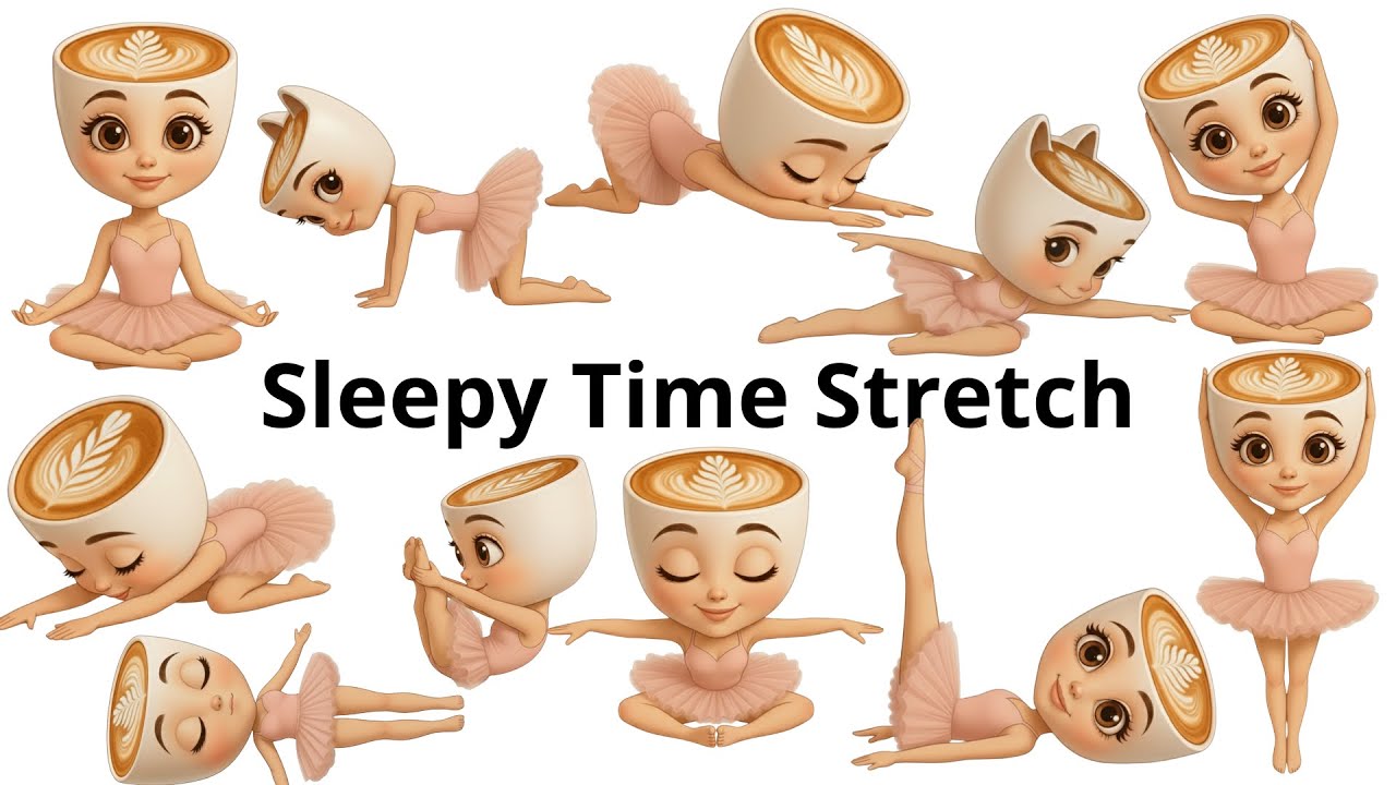 Sleepy Time Stretch with Ballerina | Bedtime Yoga for Kids and Family