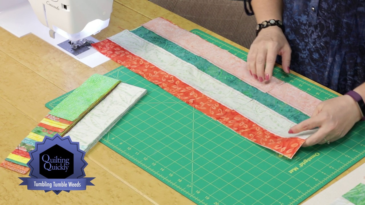 Quilting Quickly: Tumbling Tumbleweeds — Jelly Roll Quilt