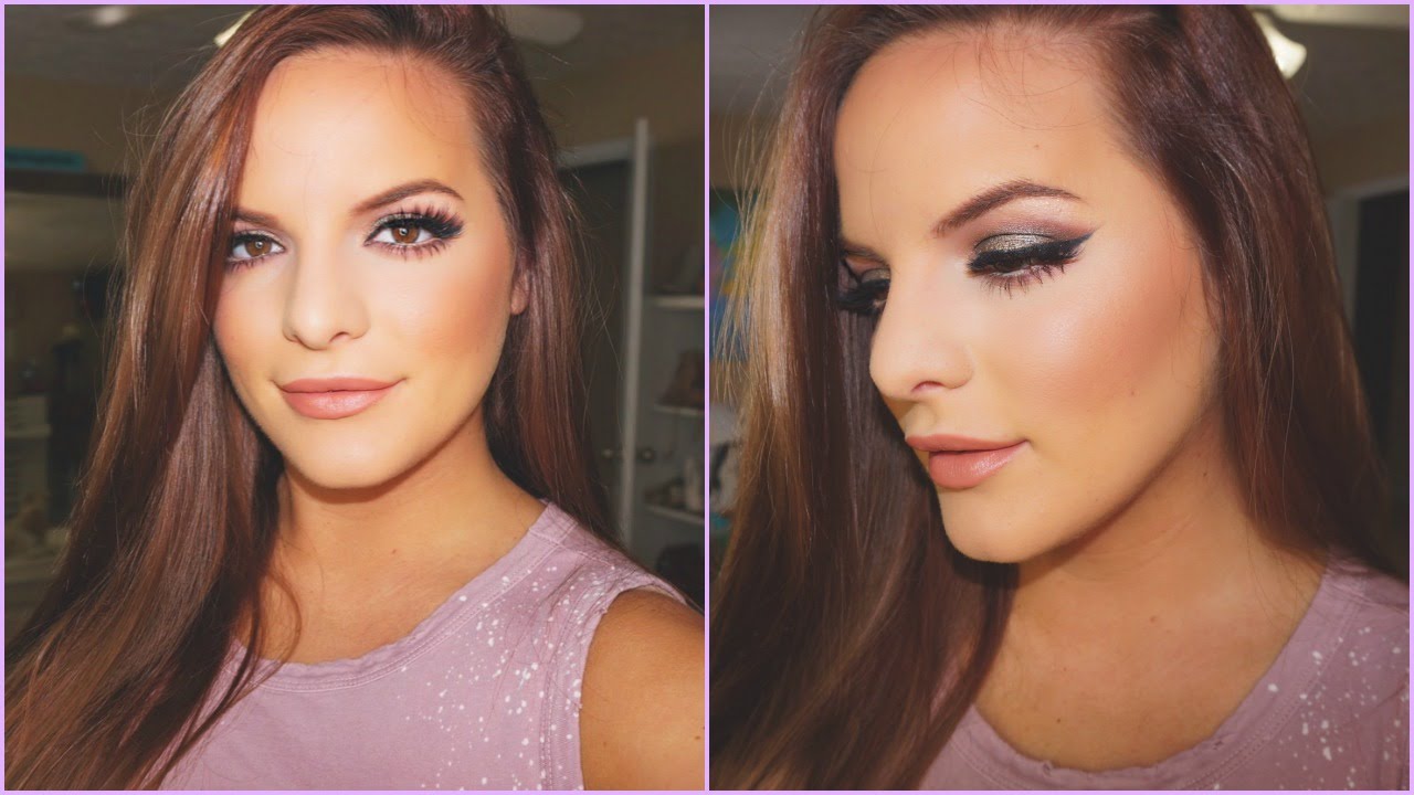 Green/Brown Smokey Eye Using AFFORDABLE MAKEUP PRODUCTS! | Casey Holmes