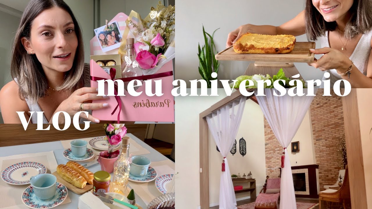 MEUS PRESENTES | FUI NO SPA | CAFÉ ESPECIAL | RECEITA DE TORTA | vlog do meu aniversário 🎈🎉