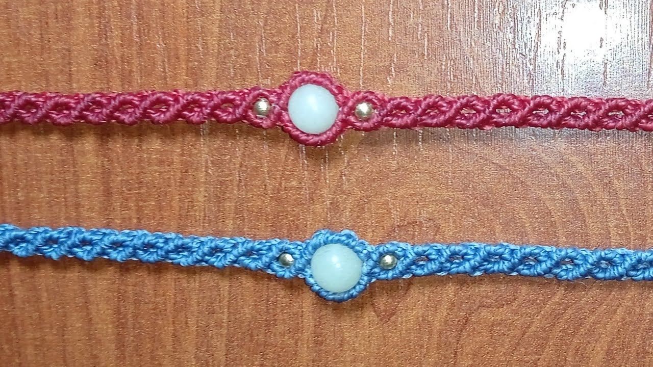 Tutorial#8 pulseras de ondas simples con cuentas.
