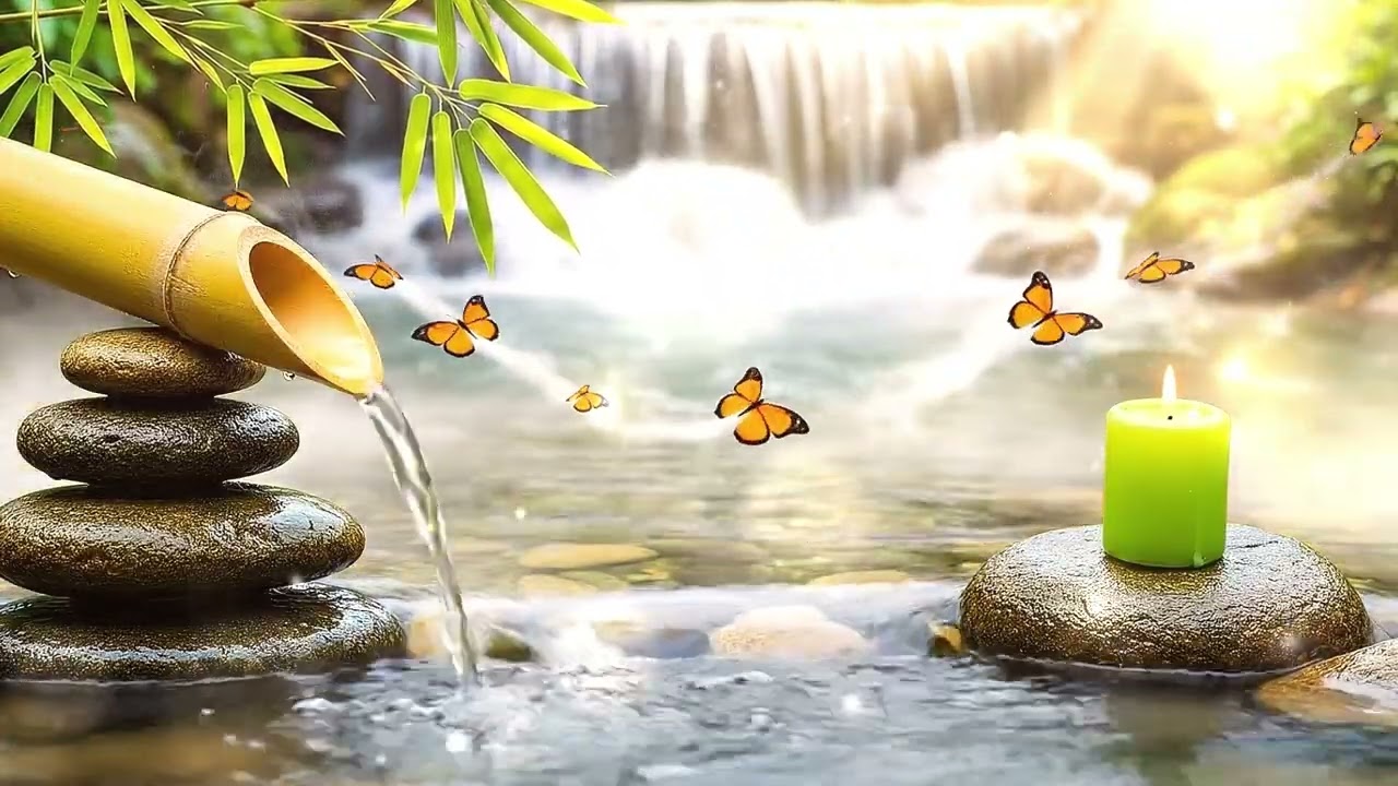 Soft Piano and Water Sounds - Relaxing Sleep Music for Stress Relief, Meditation & Calm Mind