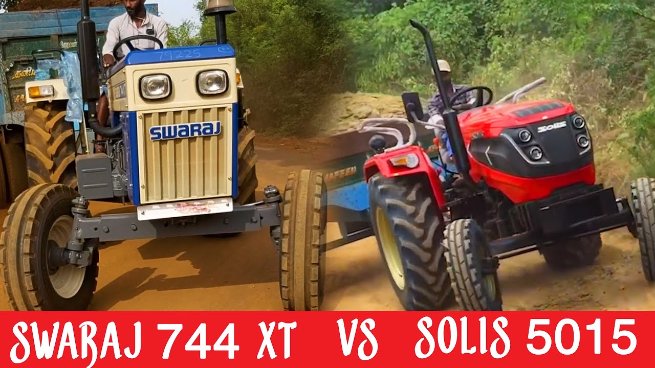 Solis 5015 E Demo Vs Swaraj 744 XT Demo 50 Hp Tractor | Solis Pulling Demo | Swaraj Pulling Demo