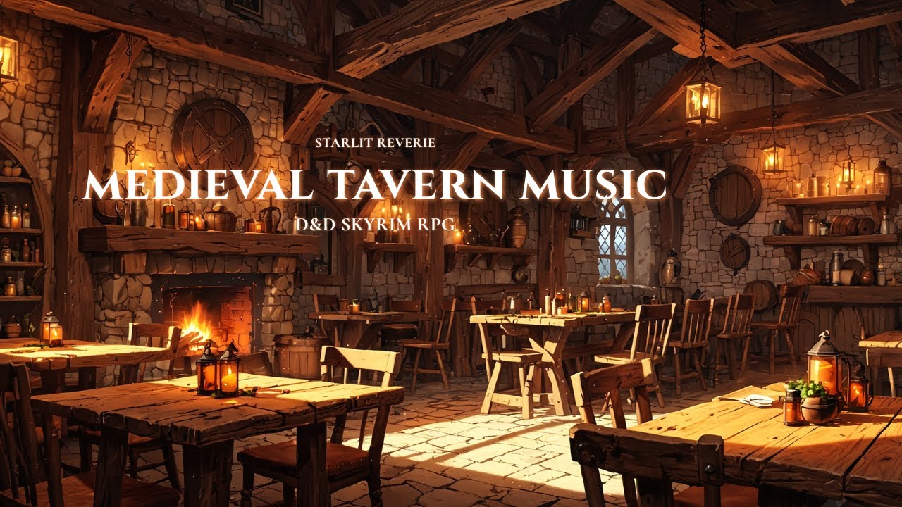 Relaxing Medieval Tavern Music for D&D & RPGs | Peaceful Fantasy Gaming Ambience