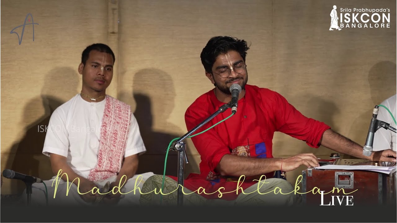 Madhurashtakam Live at @iskconbangalore | Agam | Krishna Bhajan | Adharam Madhuram