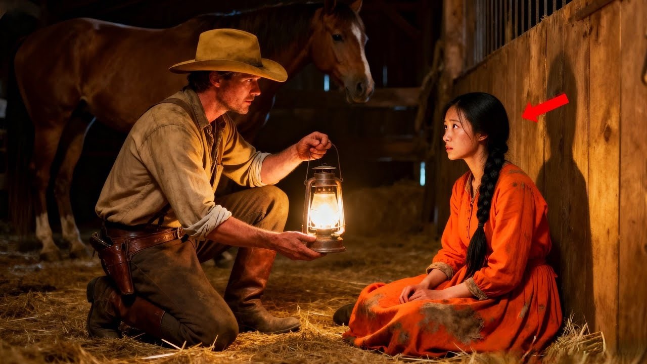 Cowboy Found a Chinese Girl Alone in the Barn—Then Heard Her Whisper, ‘Mama’s Ill Outside…’”
