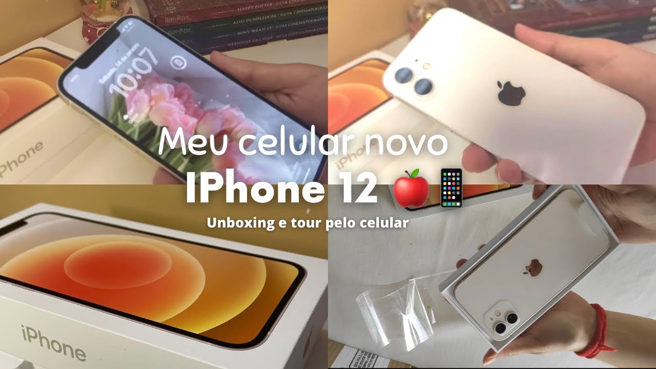 Meu celular novo | iPhone 12 - tour pelo celular, acessórios, unboxing📱✨😍