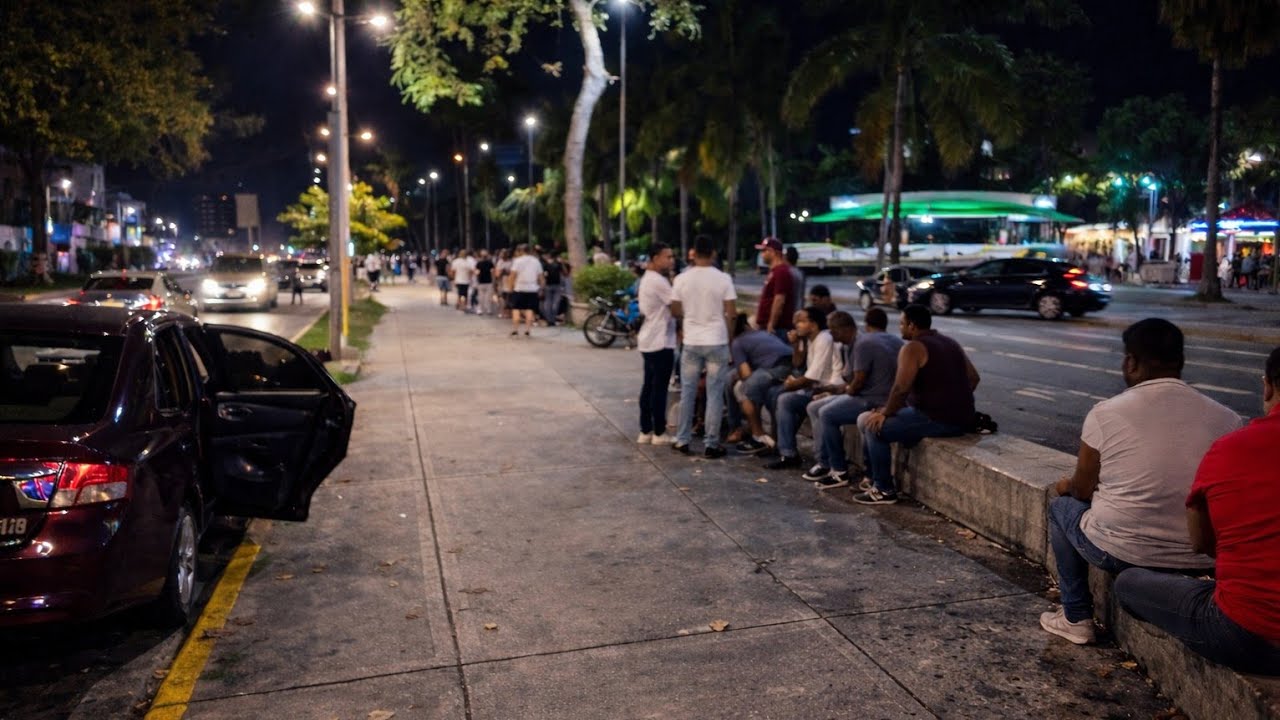 VIDA NOCTURNA EN  la Avenida España 🇩🇴
