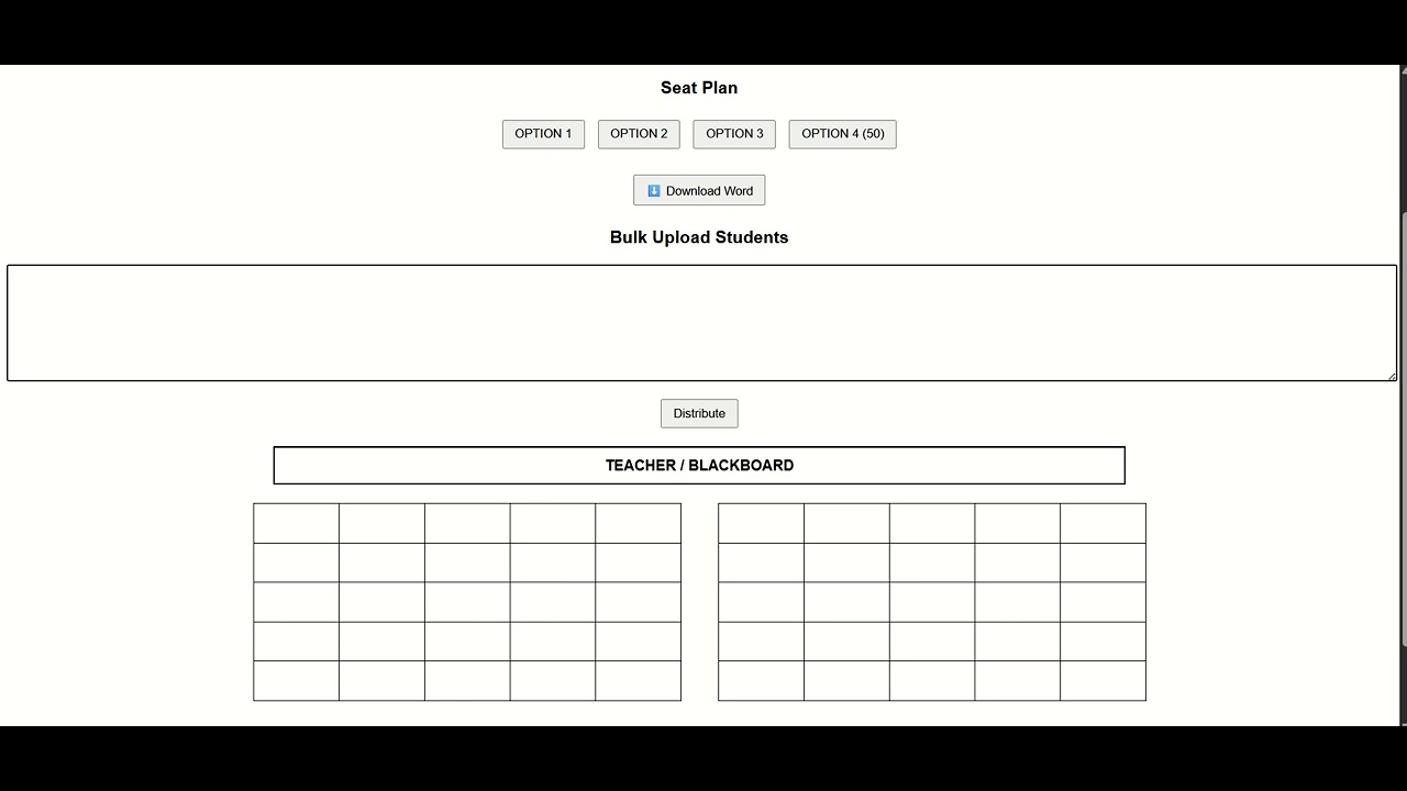 Automated Seatplan Option 1