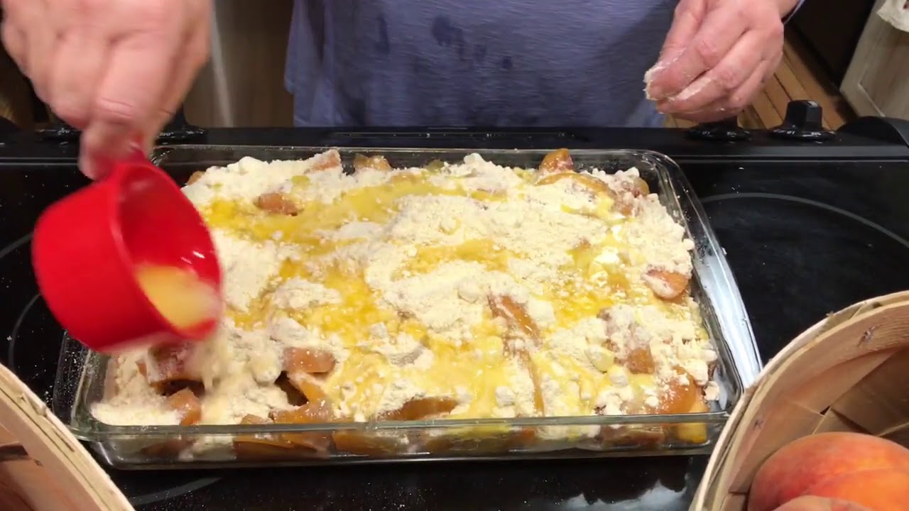 Fresh Peach Dump Cake