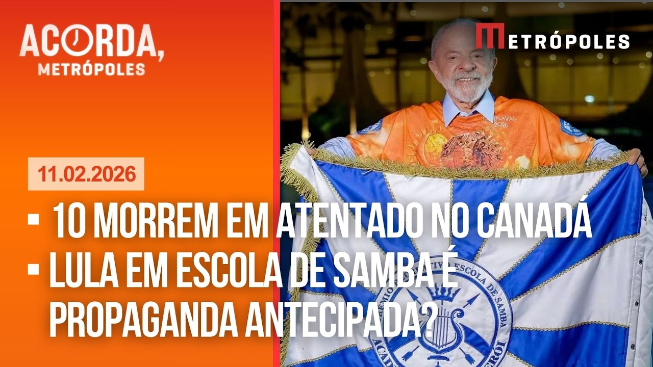 AO VIVO: 10 morrem em atentado no Canadá / Lula em escola de samba é propaganda antecipada?