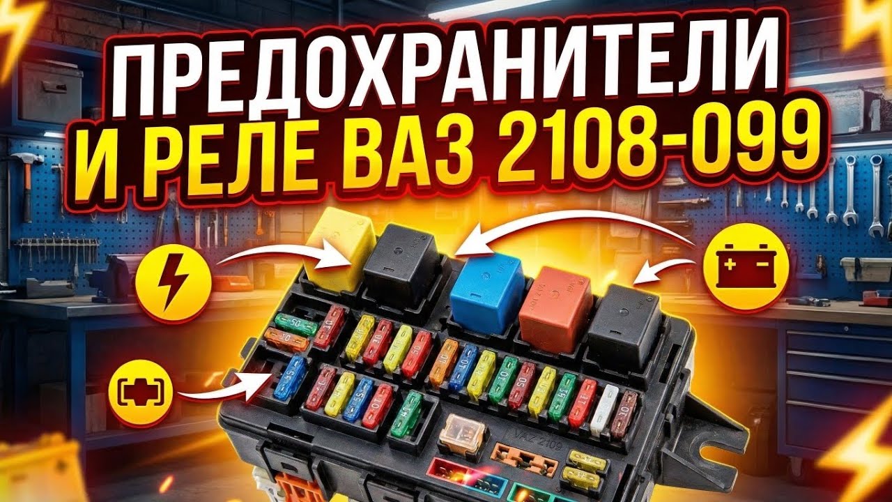 Предохранители и реле ВАЗ 2108, 2109, 21099