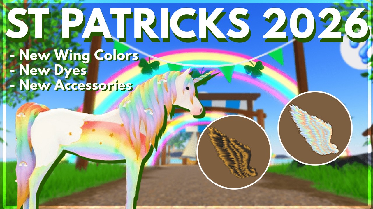 Охота на НОВУЮ РАДУЖНУЮ ЗВЕЗДУ АРАБА в WILD HORSE ISLANDS на ROBLOX (событие ко Дню Святого Патри...