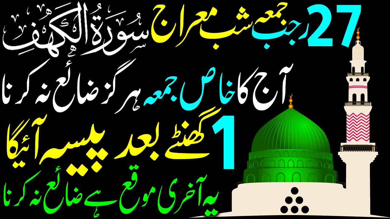 27 Rajab Shab-e-Meraj I Listen to Surah Al-Kahaf for Blessings I A Blessed 27 Rajab Night I Rizq