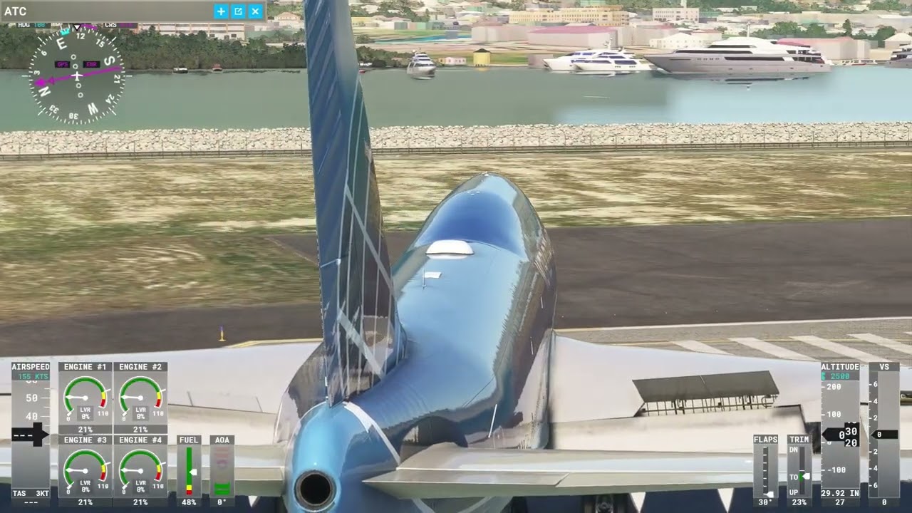 Aproximación Princesa Juliana/ boeing747 MSFS2020