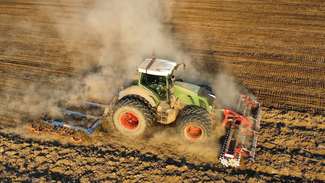 Fendt 900 & Sjetvospremač | Zatvaranje brazde |