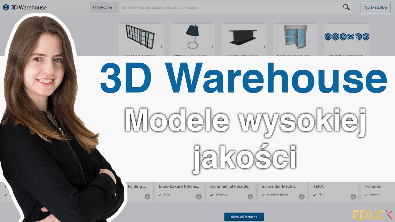 SketchUp 3D Warehouse. Jak pobierać modele najwyższej jakości.