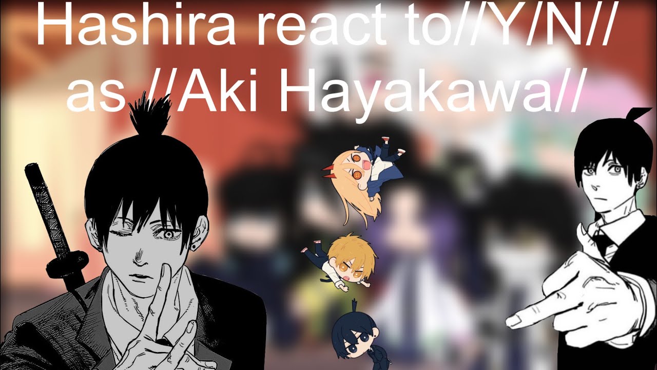 Hashira react to//Y/N// as// Aki Hayakawa//CSM MANGA SPOILERS!//