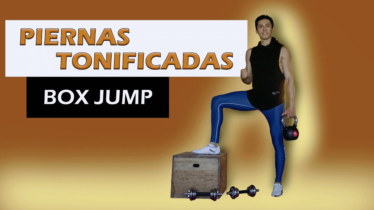 🔥 Rutina de PIERNAS TONIFICADAS con BOX JUMP | Mancuernas | Kettlebel | 20min