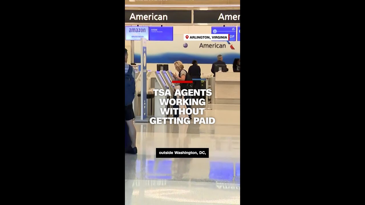 TSA agents working without getting paid