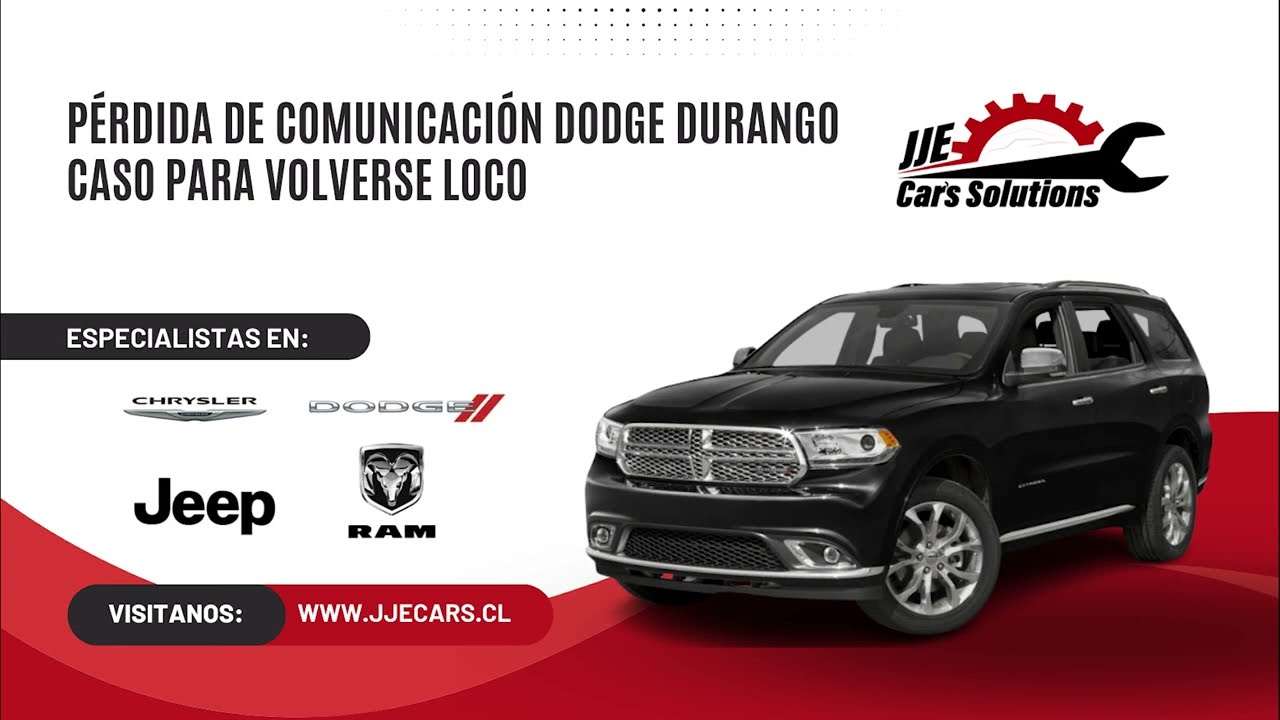 PERDIDA DE COMUNICACION DODGE DURANGO CASO PARA VOLVERSE LOCO. U0100, U0101, U0106, U0401