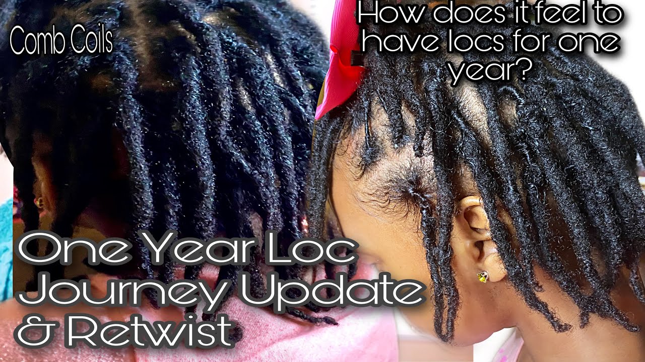 RETWIST ON ONE YEAR STARTER LOCS | COMB COILS | HOW TO SLEEP WITH LOCS | ONE YEAR LOC JOURNEY UPDATE