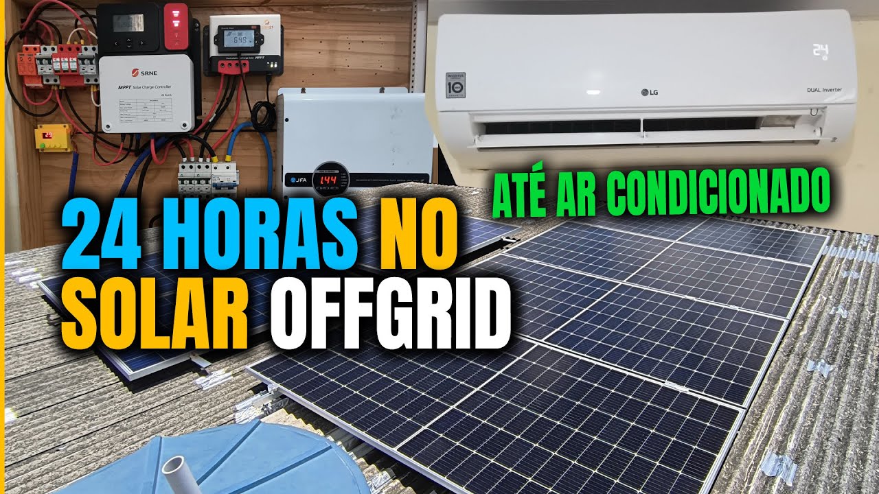 Energia Solar Off Grid 24 Horas do Aluno Evangivaldo, Agora não é Só Backup | Eduardo Aquino