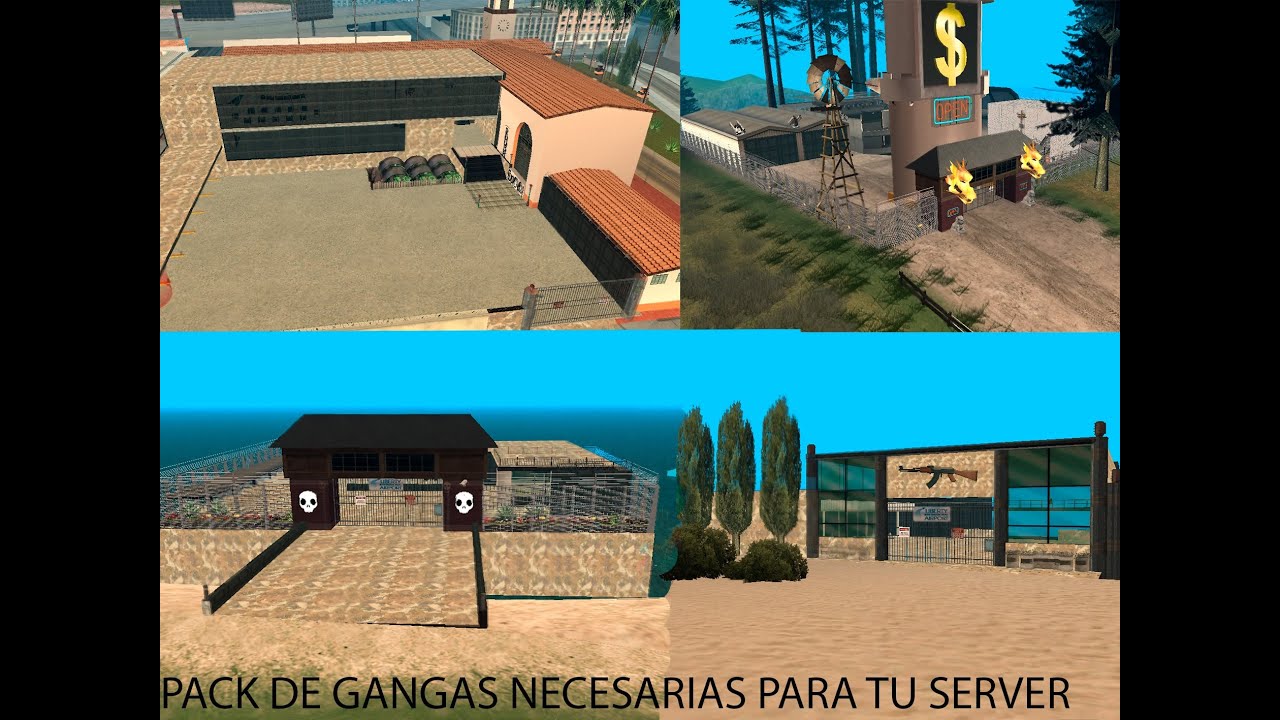 MTA:SA | PACK DE BASES DE GANGAS NECESARIAS PARA TU SERVIDOR!