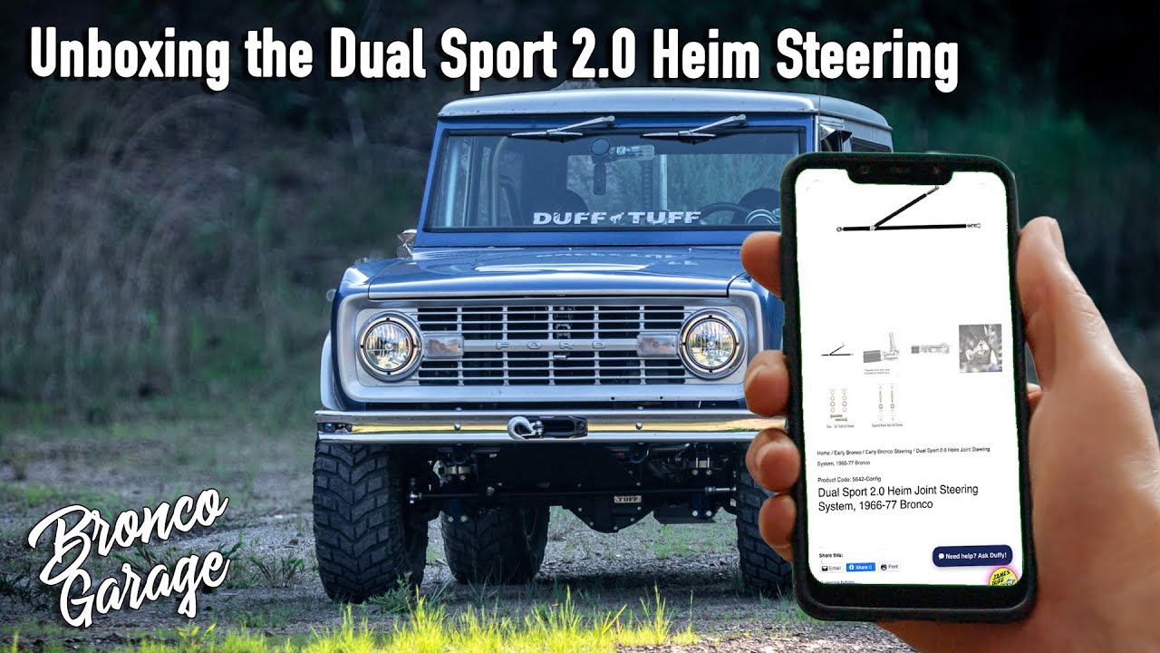Распаковка Duff Dual Sport 2.0 Early Bronco Heim Steering System