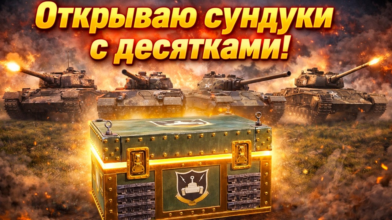Открываю 40 сундуков с десятками WoT Console World of Tanks Modern Armor