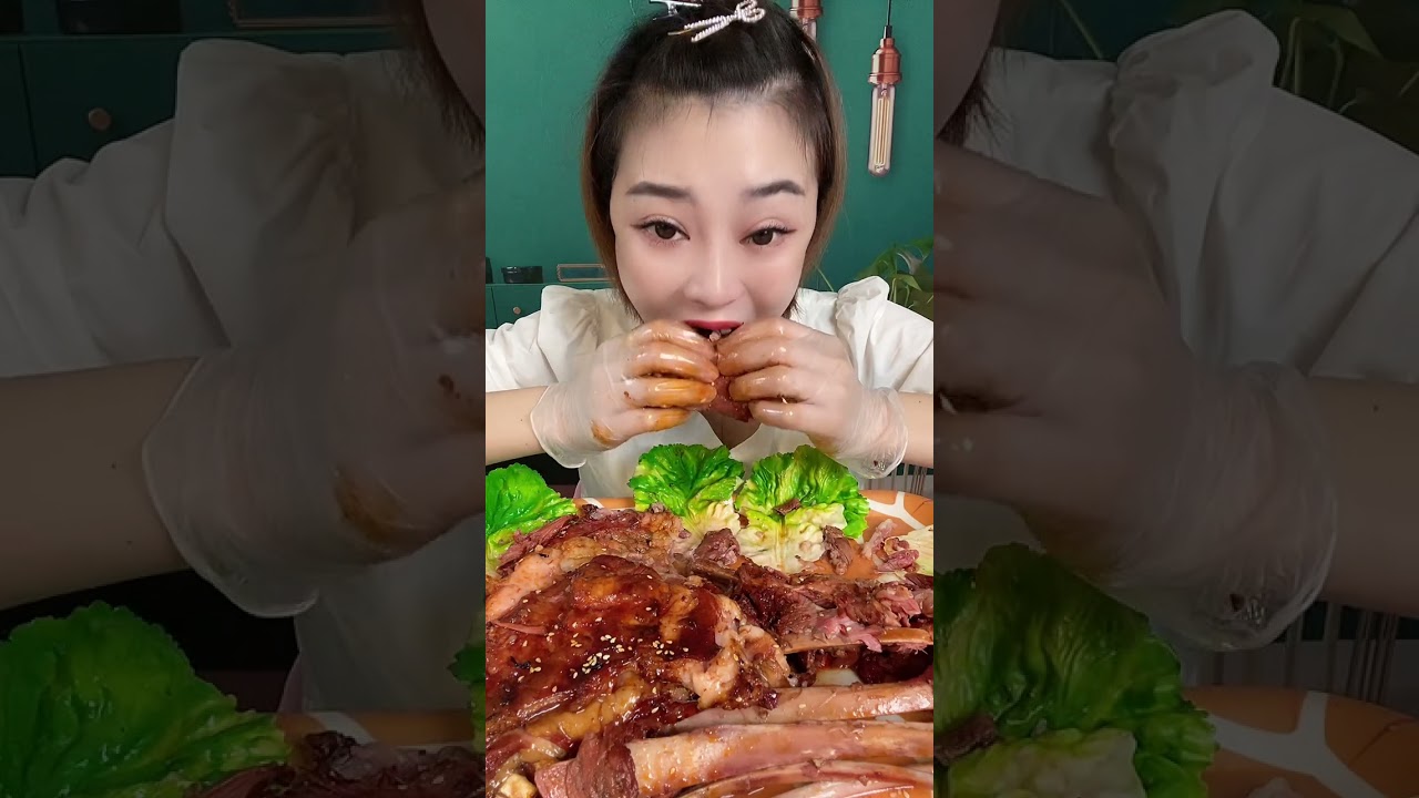 ASMR Spicy Noodle @Roasted Shrimps Food Eating @a cookies fortune #Spicy Noodle and dreams @cookies