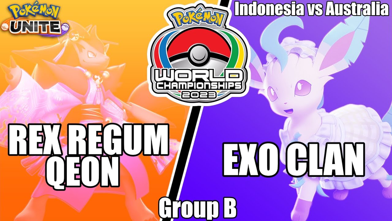 Rex Regum Qeon vs Exo Clan - World Championships 2023 Group B | Pokemon Unite